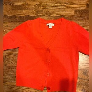 Cashmere Cardigan Coral color size small